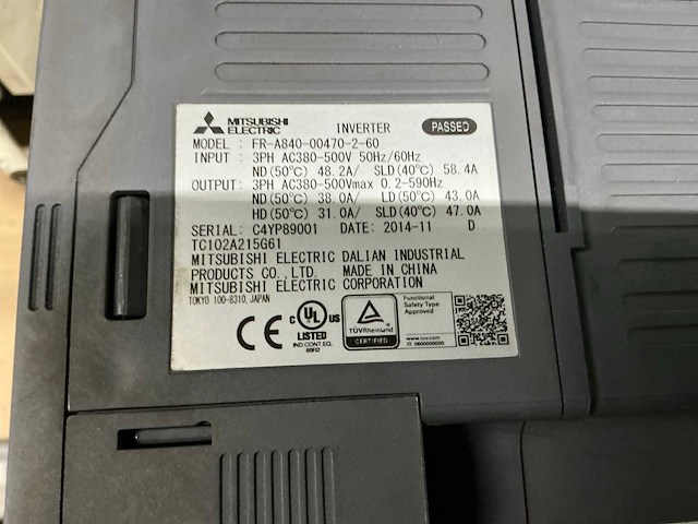 Mitsubishi electric a800-e frequentieregelaar - afbeelding 4 van  4