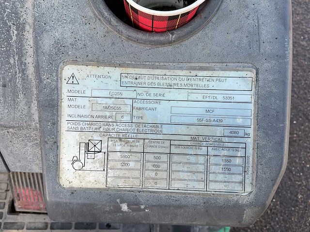 Mitsubishi fg25n vorkheftruck - afbeelding 6 van  16