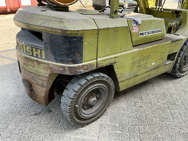 Mitsubishi fg35 vorkheftruck - afbeelding 5 van  18