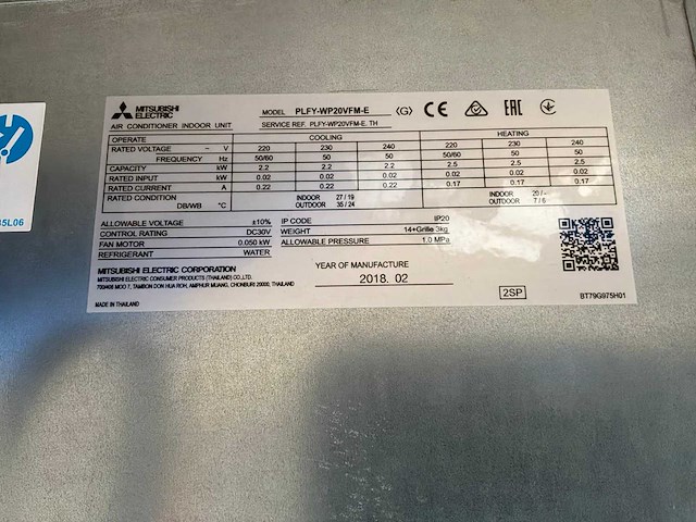 Mitsubishi inbouw airconditioning (2x) - afbeelding 2 van  7