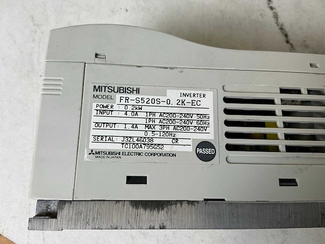 Mitsubishi s500 fr-s520se-0.2k-ec frequentieregelaar (6x) - afbeelding 4 van  6
