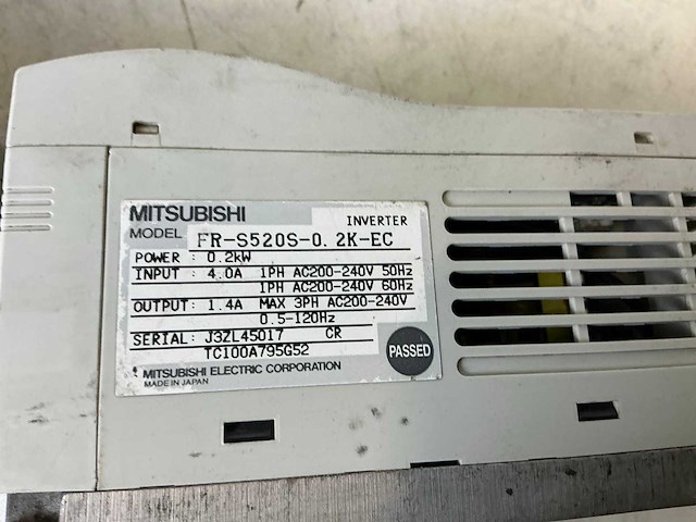 Mitsubishi s500 fr-s520se-0.2k-ec frequentieregelaar (6x) - afbeelding 6 van  6