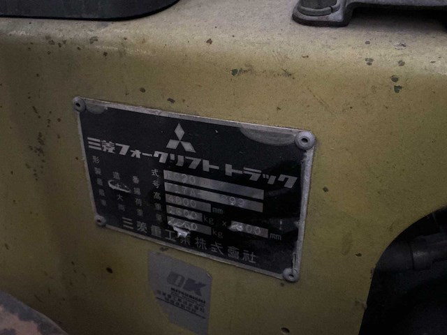 Mitsubitschi vorkheftruck - afbeelding 9 van  9