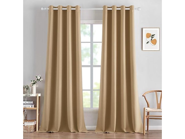Miulee verduisterende gordijnen (140 x 320 cm) - afbeelding 1 van  2