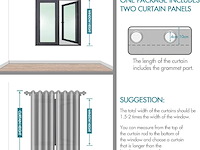 Miulee verduisteringsgordijnen - afbeelding 3 van  3