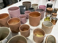 Mix kavel bloempotten en kaarsenhouders - afbeelding 10 van  11