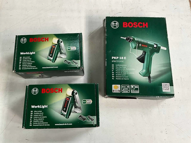 Mix kavel bosch werklampen en lijmpistool - afbeelding 5 van  7