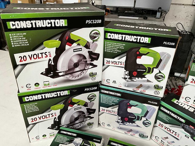 Mix kavel constructor diverse accu gereedschap - afbeelding 1 van  7