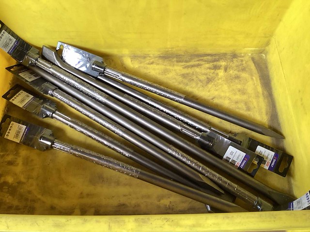 Mix kavel diverse beitels sds max (8x) - afbeelding 1 van  5