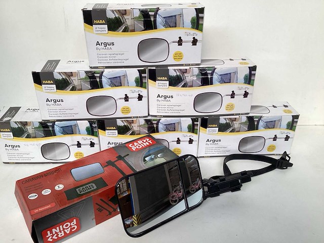 Mix kavel diverse caravanspiegels (7x) - afbeelding 1 van  5
