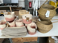 Mix kavel diverse fair trade manden/plantpotten - afbeelding 1 van  12