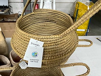 Mix kavel diverse fair trade manden/plantpotten - afbeelding 6 van  12