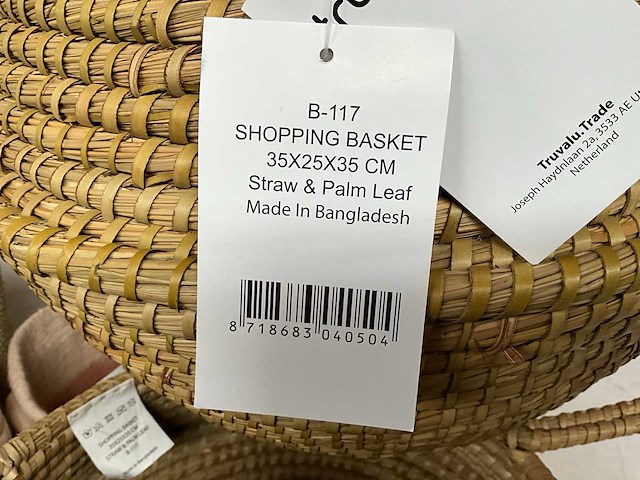 Mix kavel diverse fair trade manden/plantpotten - afbeelding 7 van  12