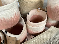 Mix kavel diverse fair trade manden/plantpotten - afbeelding 11 van  12