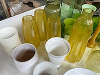 Mix kavel diverse glaswerk o.a. vazen en waxinelichthouders - afbeelding 8 van  9