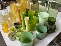 Mix kavel diverse glaswerk o.a. vazen en waxinelichthouders - afbeelding 9 van  9