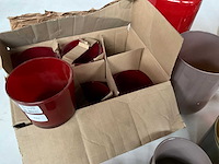 Mix kavel diverse glaswerk o.a. vazen en waxinelichthouders - afbeelding 4 van  11