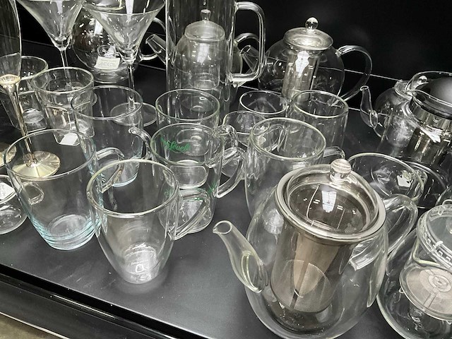 Mix kavel diverse glaswerk van o.a. bredemeijer - afbeelding 3 van  7