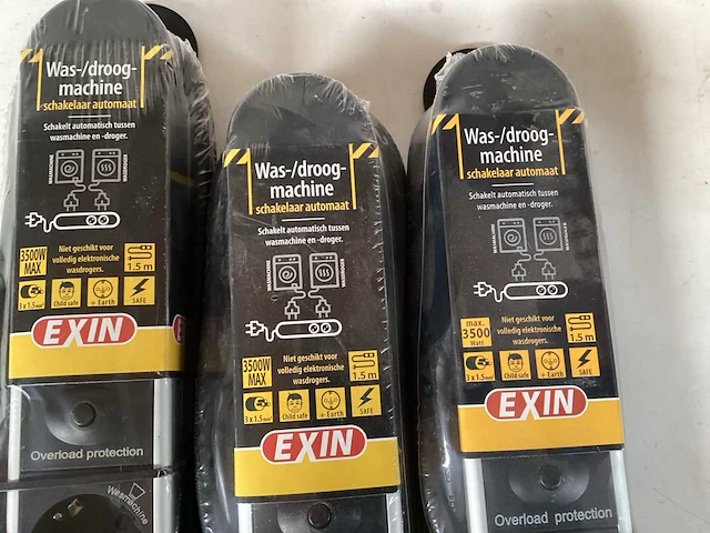 Mix kavel diverse wasmachine schakelaars en stekkerdozen (12x) - afbeelding 2 van  6