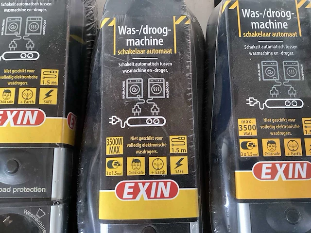 Mix kavel diverse wasmachine schakelaars en stekkerdozen (12x) - afbeelding 3 van  6