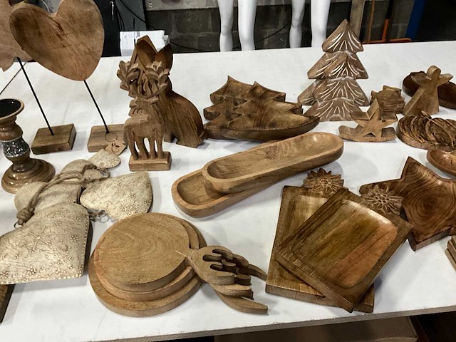 Mix kavel houten woonaccessoires - afbeelding 7 van  12