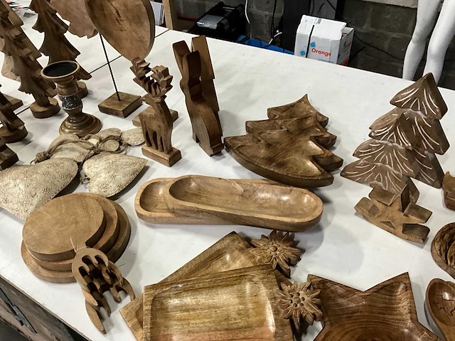 Mix kavel houten woonaccessoires - afbeelding 10 van  12