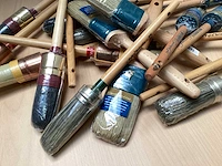 Mix kavel ronde en platte kwasten (30x) - afbeelding 2 van  7