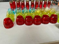 Mix kavel waxine licht houders en kaarsjes - afbeelding 6 van  13