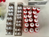 Mix kavel waxine licht houders en kaarsjes - afbeelding 12 van  13