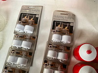 Mix kavel waxine licht houders en kaarsjes - afbeelding 13 van  13