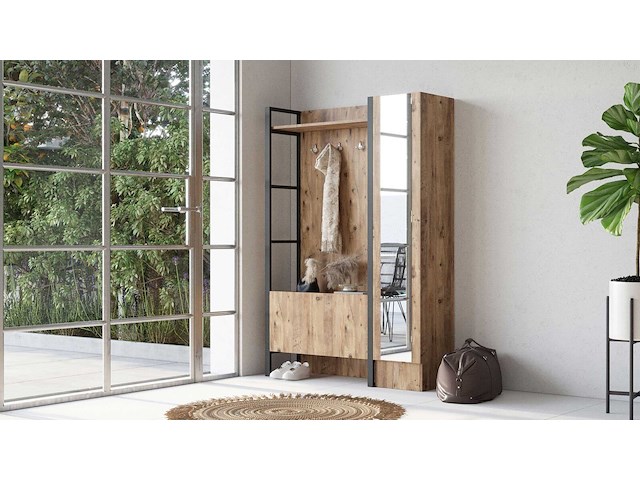 Ml15 kapstok | 100% melamine | atlantisch grenen - afbeelding 3 van  7
