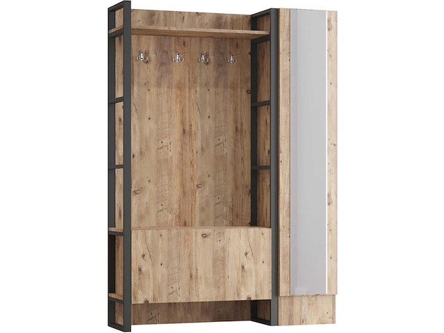 Ml15 kapstok | 100% melamine | atlantisch grenen - afbeelding 5 van  7