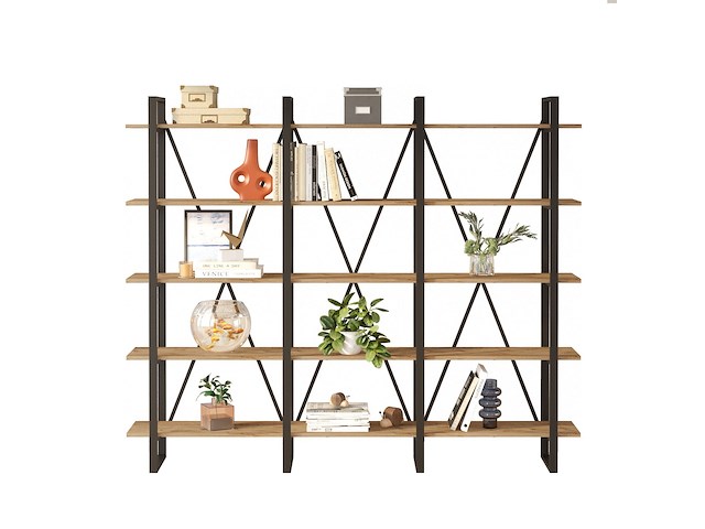 Ml4 boekenplank | 100% melamine | atlantisch grenen - afbeelding 3 van  6