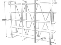 Ml4 boekenplank | 100% melamine | atlantisch grenen - afbeelding 4 van  6