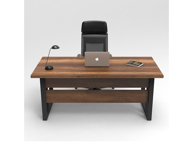 Mn1 bureau | 100% melamine | walnoot - afbeelding 1 van  3