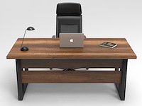 Mn1 bureau | 100% melamine | walnoot - afbeelding 1 van  3