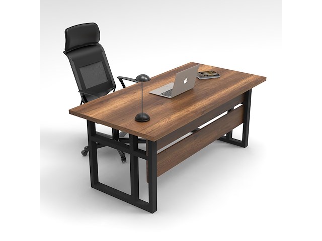 Mn1 bureau | 100% melamine | walnoot - afbeelding 2 van  3