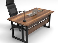 Mn1 bureau | 100% melamine | walnoot - afbeelding 2 van  3