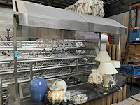 Mobiel buffet rvs+bamboe