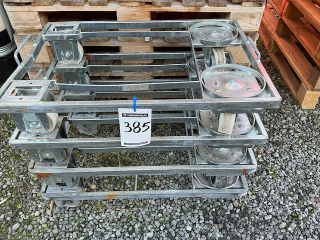 Mobiel onderstel stapelkratten (4x) - afbeelding 1 van  1