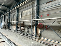 Mobiel profielstalen gelast werkplatform (2x) - afbeelding 1 van  6