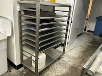Mobiel rvs rek - afbeelding 2 van  3