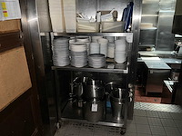 Mobiel rvs rek - afbeelding 2 van  2