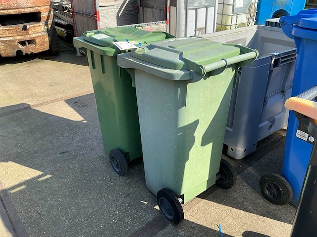 Mobiele afvalcontainer (2x) - afbeelding 1 van  1