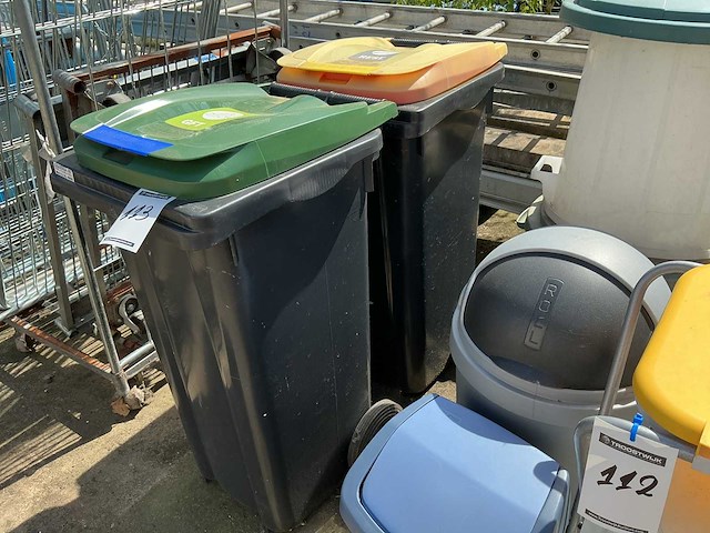 Mobiele afvalcontainer (2x) - afbeelding 2 van  2