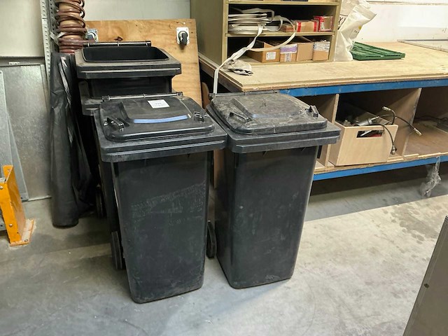 Mobiele afvalcontainer (4x) - afbeelding 1 van  3