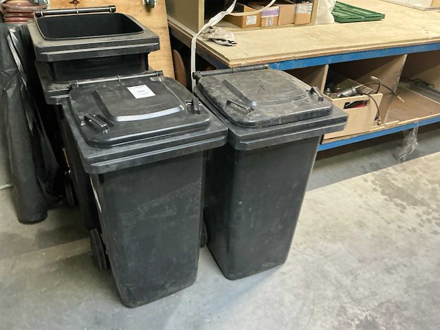 Mobiele afvalcontainer (4x) - afbeelding 2 van  3