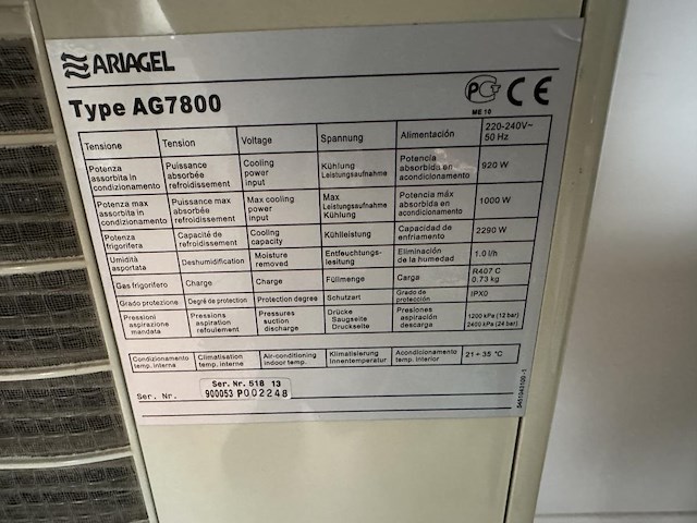 Mobiele airco ariagel - afbeelding 5 van  6