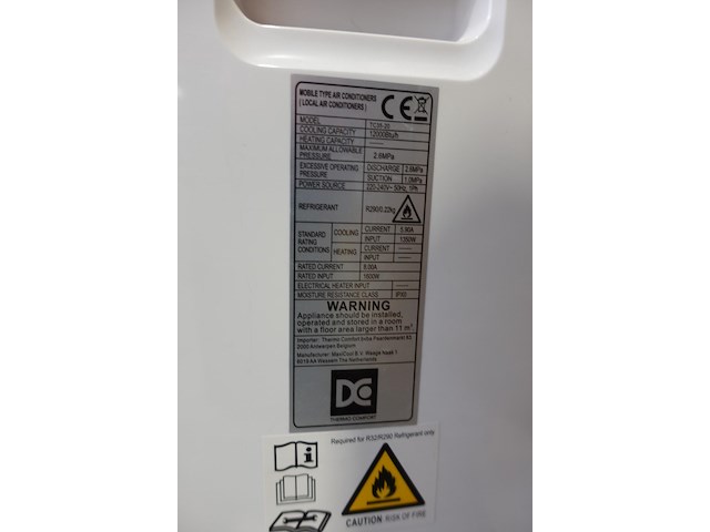 Mobiele airco dc - afbeelding 4 van  4