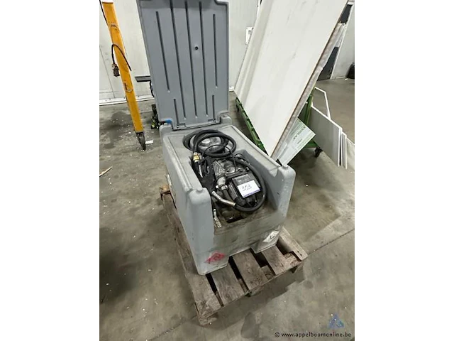 Mobiele brandstoftank ats, met piusi pomp, bouwjaar 2020, 230 v, serienummer f00730000. werking niet gekend. - afbeelding 1 van  3